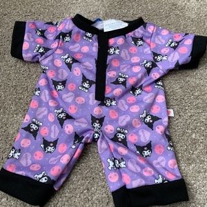 NWT Kuromi Build-a-Bear sleeper pjs